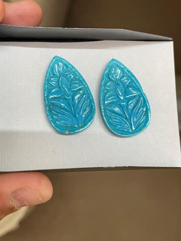 Natural Turquoise carving